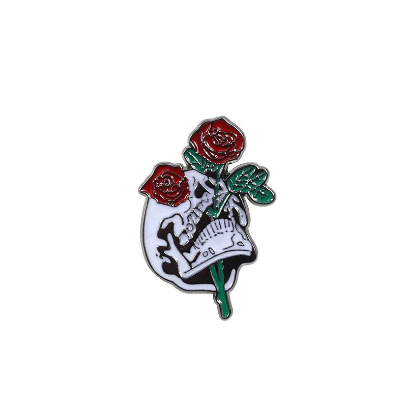 SJENERT Punk Skull Enamel Pins for Backpacks Gothic Plant Knife Rose  Butterfly Cat Enamel Lapel Pin Steampunk Aesthetic Brooches for Women Men  DIY Accessories Decorate 