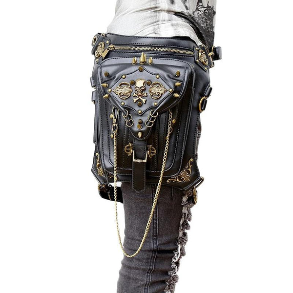 Vintage Steampunk Bag Steam Punk Retro Rock Gothic Drop Leg Bag Goth  Shoulder Waist Bags Packs Victorian Style Women Leg Bag