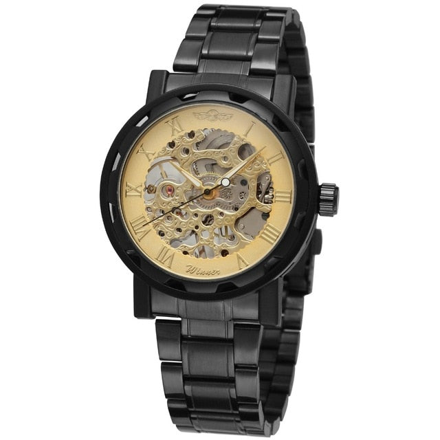 Luxury Steampunk Watch Gold and Silver