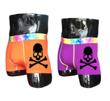 (2 piece/set) Skull Design Men's Colorful Underpants